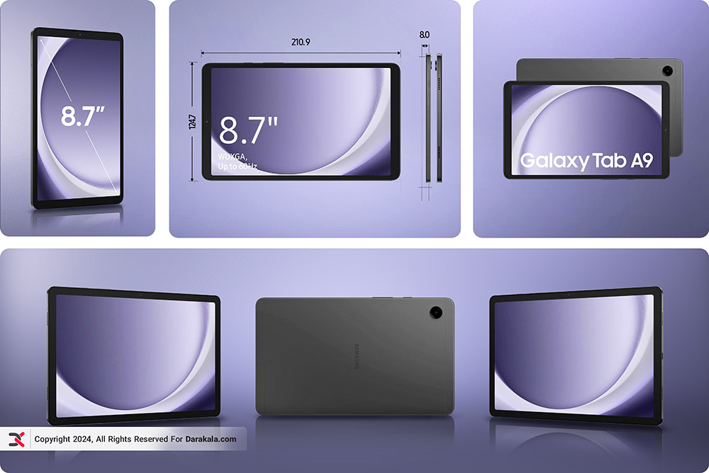 تبلت Samsung Galaxy Tab A9-صفحه نمایش